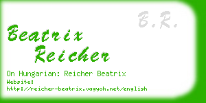 beatrix reicher business card